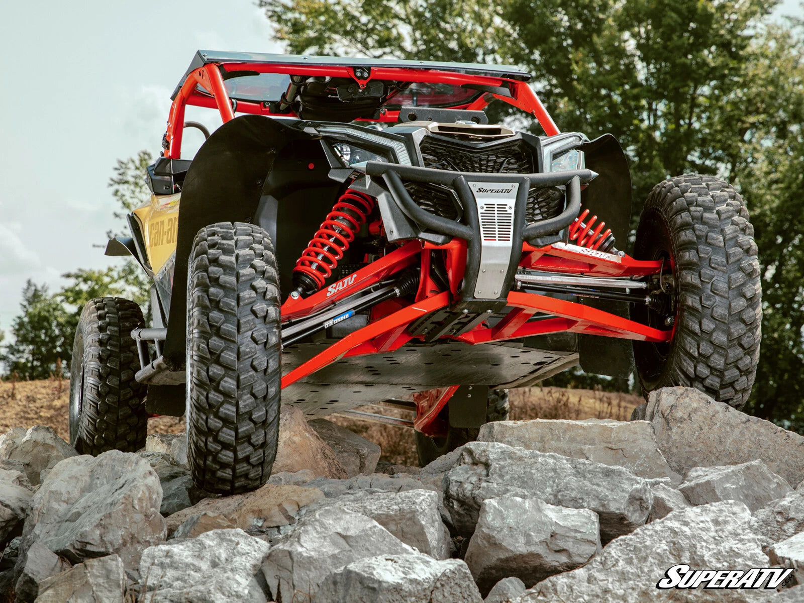 SuperATV Sidewinder A-Arms for Can-Am Maverick X3 (2017–2023) - Red