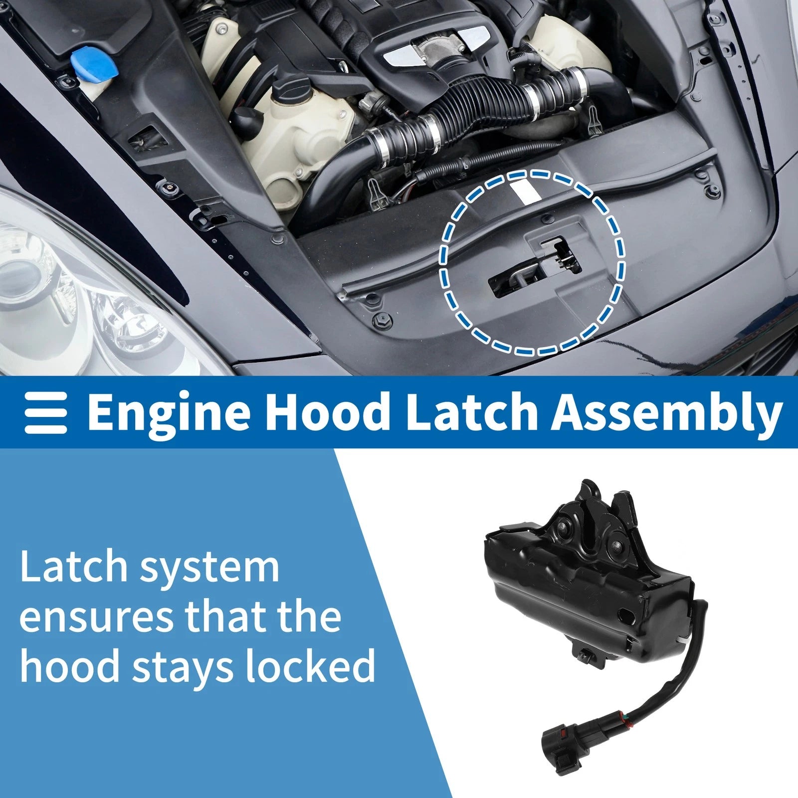 Hood Latch Assembly for Toyota Land Cruiser (2016–2020) No. 5351060390