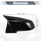 Pair Rearview Mirror Cover Caps Gloss Black for BMW F20 F22 F23 F30 F31 F32 X1