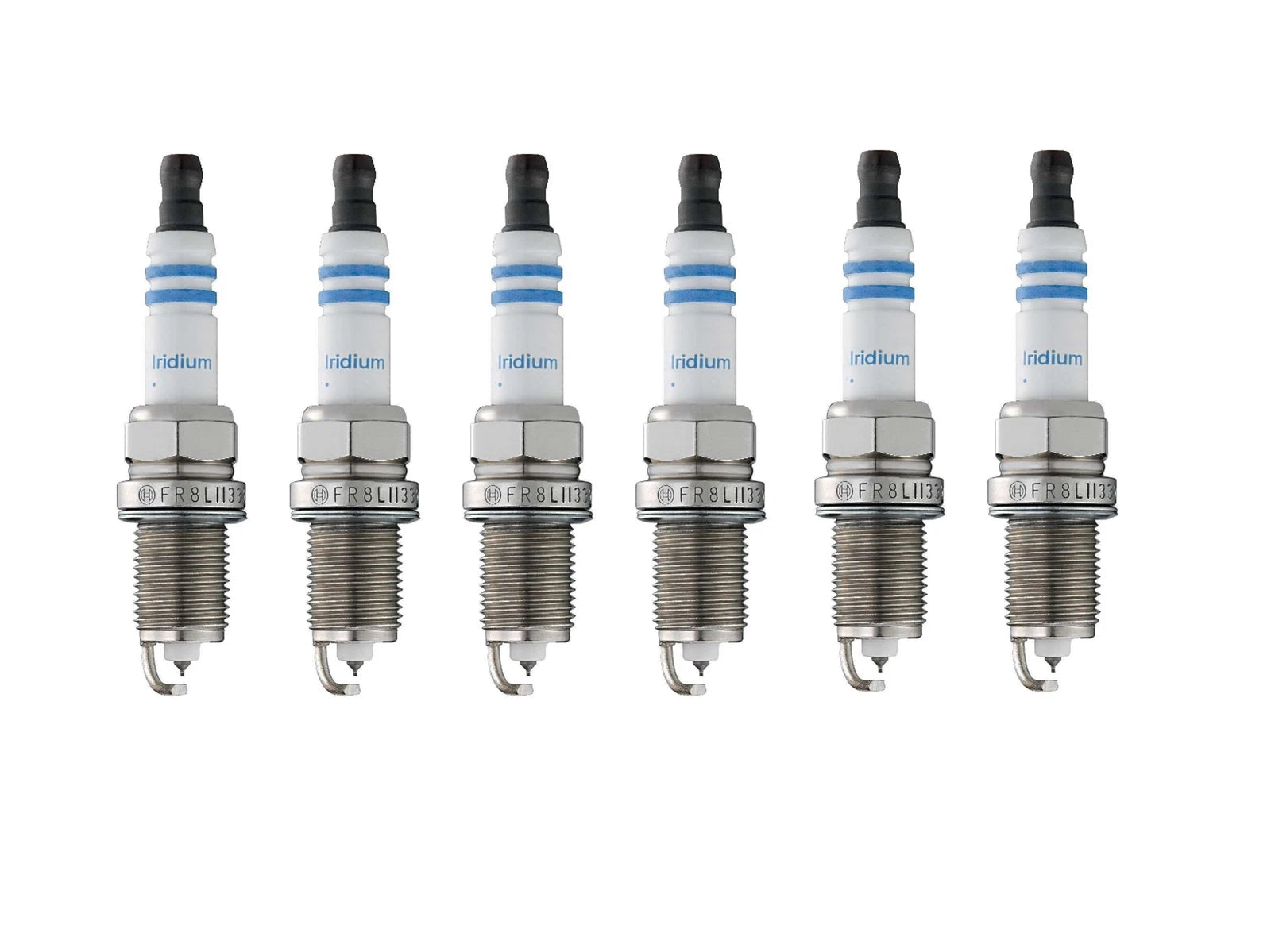 Set of 6 Bosch Double Iridium Spark Plugs for Acura Honda Mazda