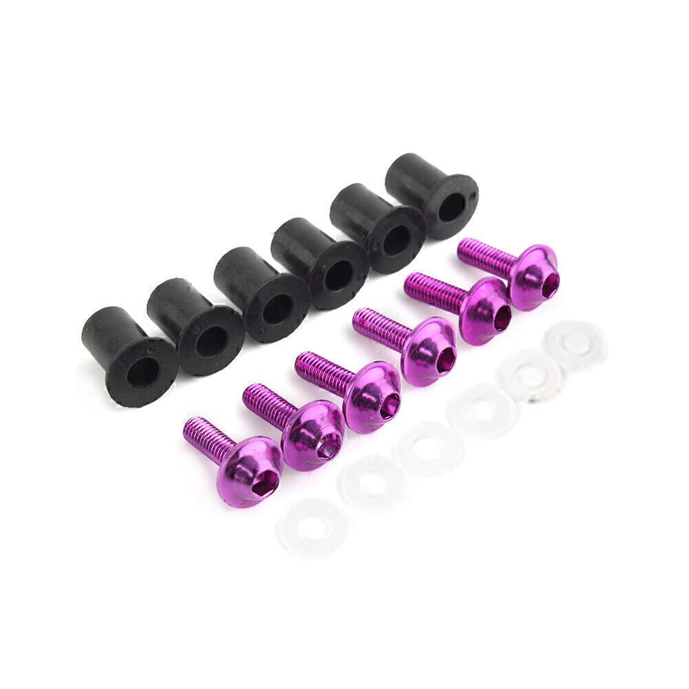 Windscreen Fixing Kit with Purple Bolts for Honda CBR250 300 650 900 (2011–2023)