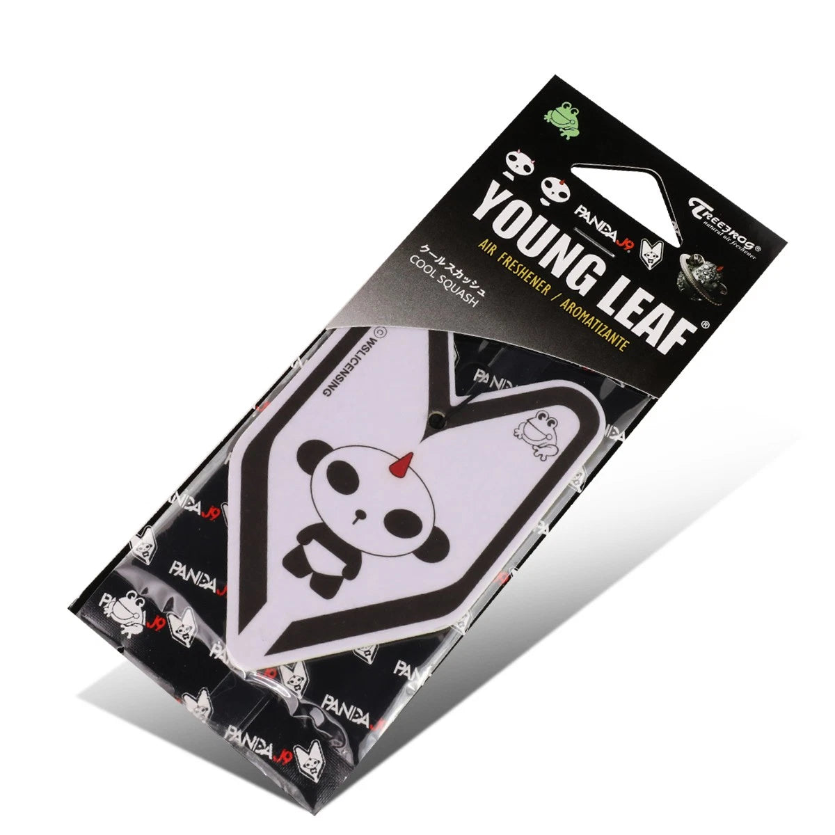 Hanging Air Freshener for Car Office - Tree Frog Wakaba Young Leaf Cool Squash