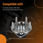 Front Wheel Bearing & Hub for Pontiac G8 (2008–2009) 513280 WE61344 3-Bolt