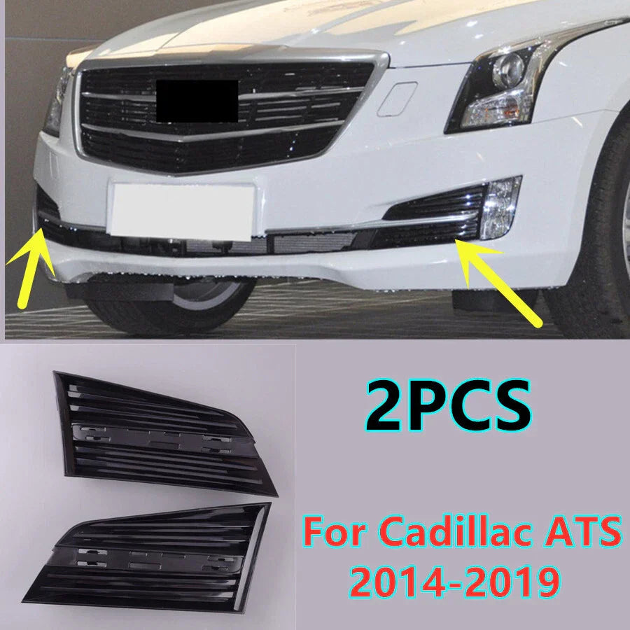 2 x Front Bumper Lower Fog Light Grill Trim for Cadillac ATS (2014–2019)