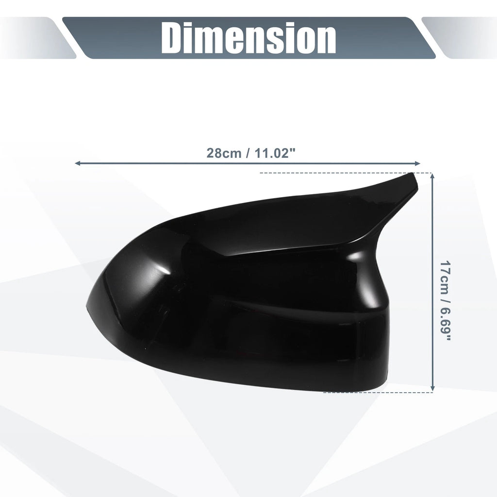 1 Pair Rearview Mirror Cover Overlay Gloss Black for BMW X3 G01 X4 X5 (2018–2023)