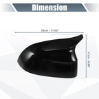 1 Pair Rearview Mirror Cover Overlay Gloss Black for BMW X3 G01 X4 X5 (2018–2023)