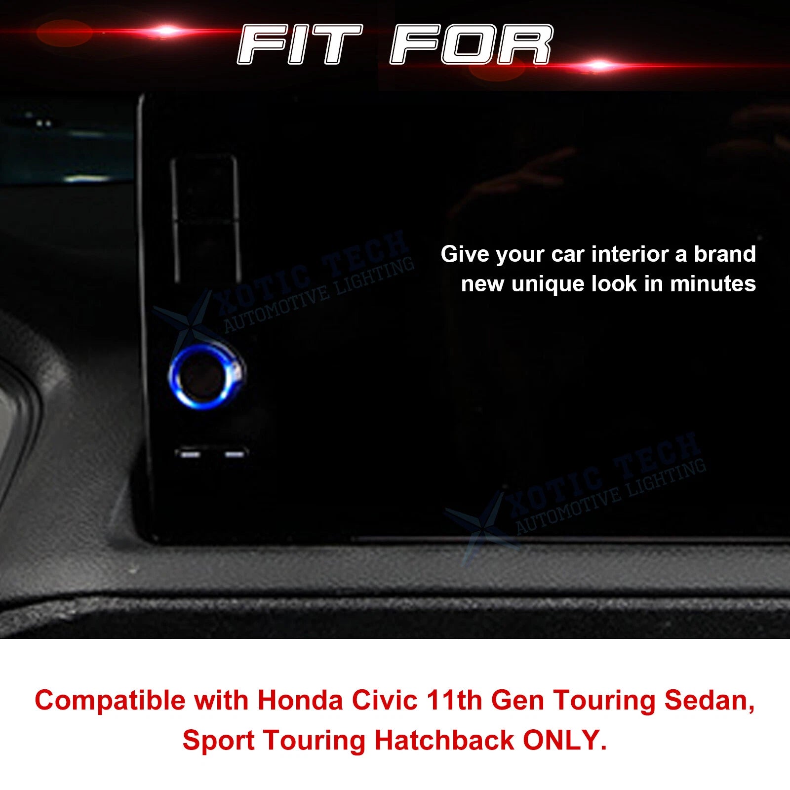 Navigation Switch Knob Ring Trim for Honda Civic (2016-2021)