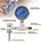 2" Pressure Gauge 600PSI for Motorcycles (Universal)