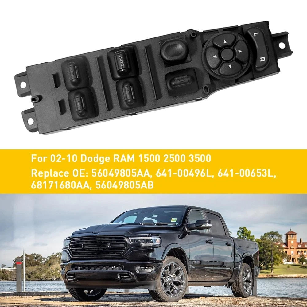 Power Window Control Master Door Switch for Dodge Ram 1500 2500 3500 (2002–2010)