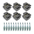 2 Ignition Coils & 12 Spark Plugs for Mercedes C32 AMG SLK32 AMG (2001–2004)