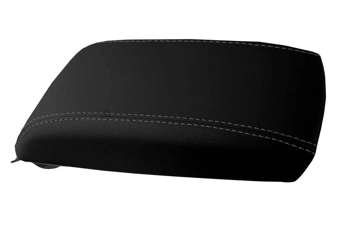 Leather Console Lid Armrest Cover for Mazda 6 (2009–2013) Gray Stitch