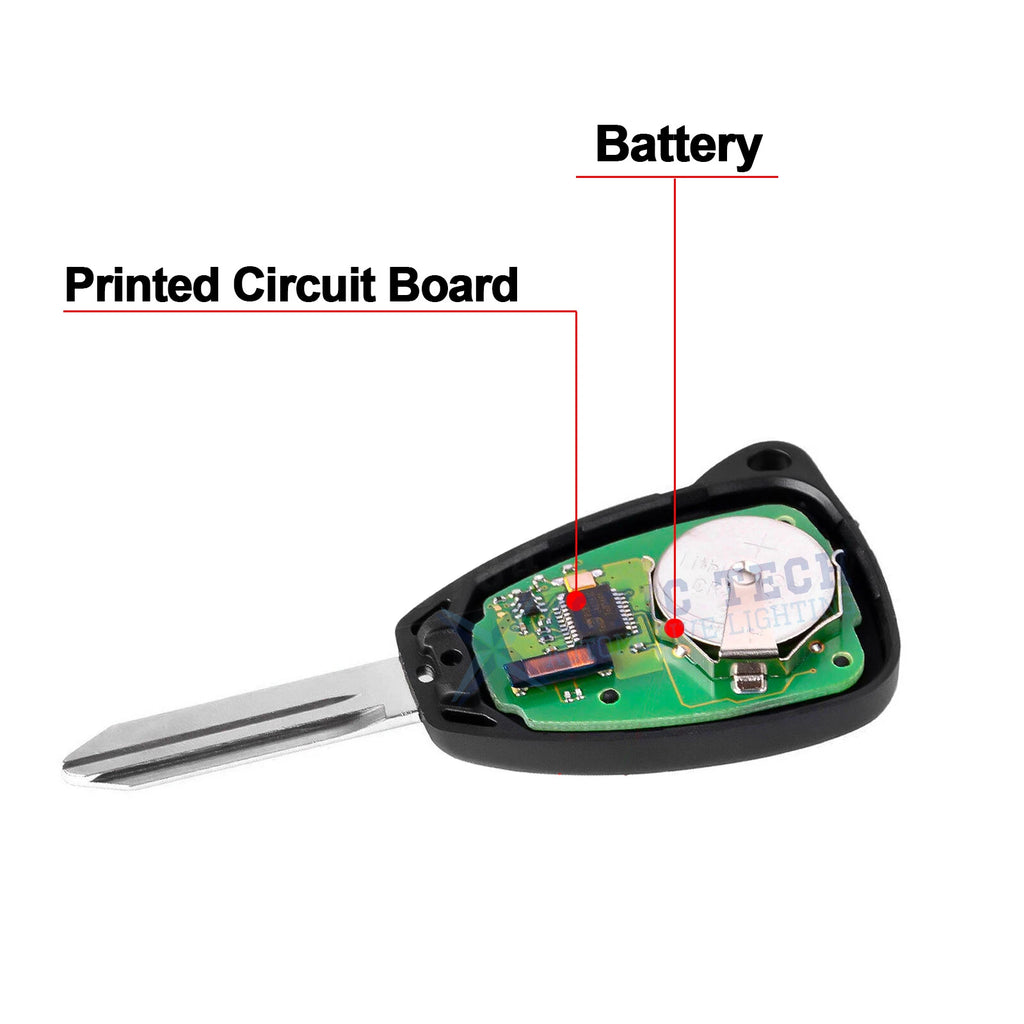 Keyless Entry Remote Key Fob for Dodge Ram (2006-2008) 3-Button