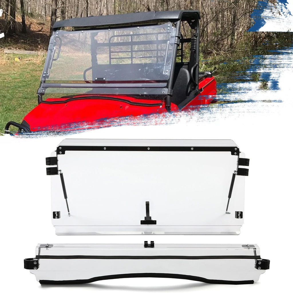 Clear Scratch Resistant Flip Windshield for Kawasaki Mule Pro MX (2019–2023)