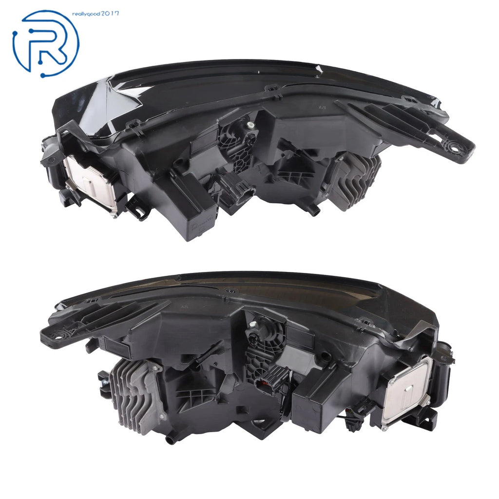 Set of 2 LED Headlights for Nissan Kicks (2025–2026) Left+Right Black Clear