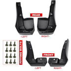 Mud Flaps Splash Guards for Honda Civic 2016–2021 (4-Piece Set)