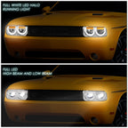 LED DRL Sequential Turn Signal Headlight Lamps for Dodge Challenger (2008–2014)