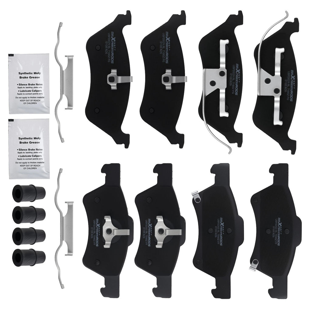8x Brake Ceramic Pads Kit for Chrysler Town & Country (2001–2007) D857