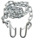 2Pack 1/4" x 54" Grade 30 Trailer Safety Chain w/ S Hooks & Latches