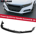 Front Bumper Lip Splitter for Honda Accord (2018–2020) Gloss Black