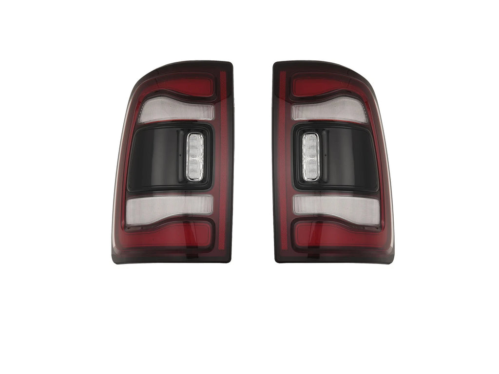 Set of 2 LED Tail Lights for Ram 2500 3500 (2019–2020) Black Bezel w/ Blind Spot