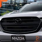 Black Front Lower Grille Trim Cover for Mazda BT-50 Ute (2020-2023)