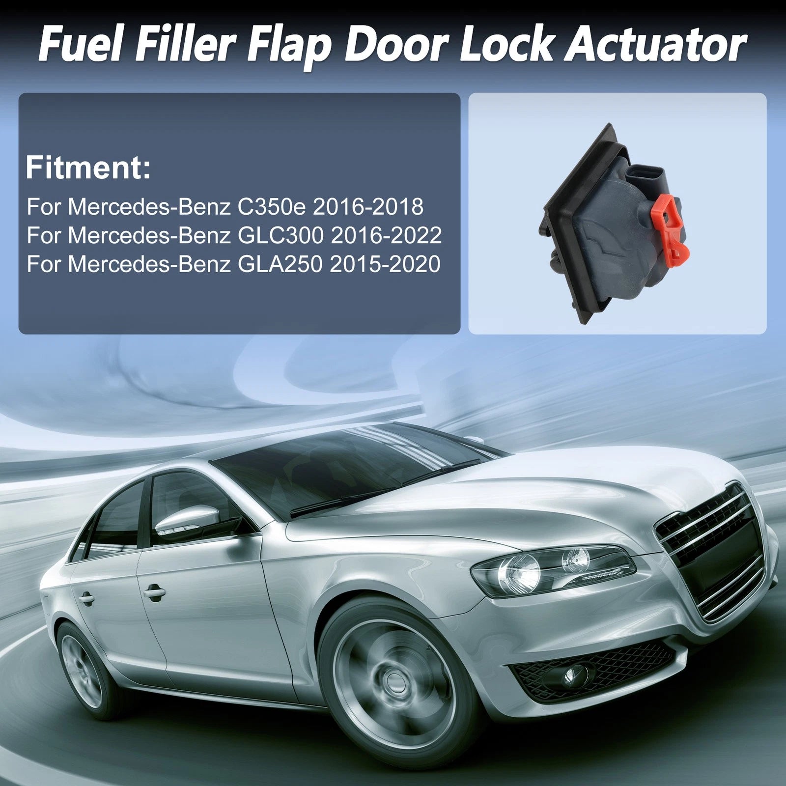 Fuel Filler Flap Door Latch Lock Actuator No.A0008207703 for Mercedes-Benz C350e (2016–2018)