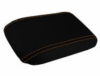 Console Lid Armrest Cover for Honda Prelude (1997–2001) Carbon Fiber Orange Stitch