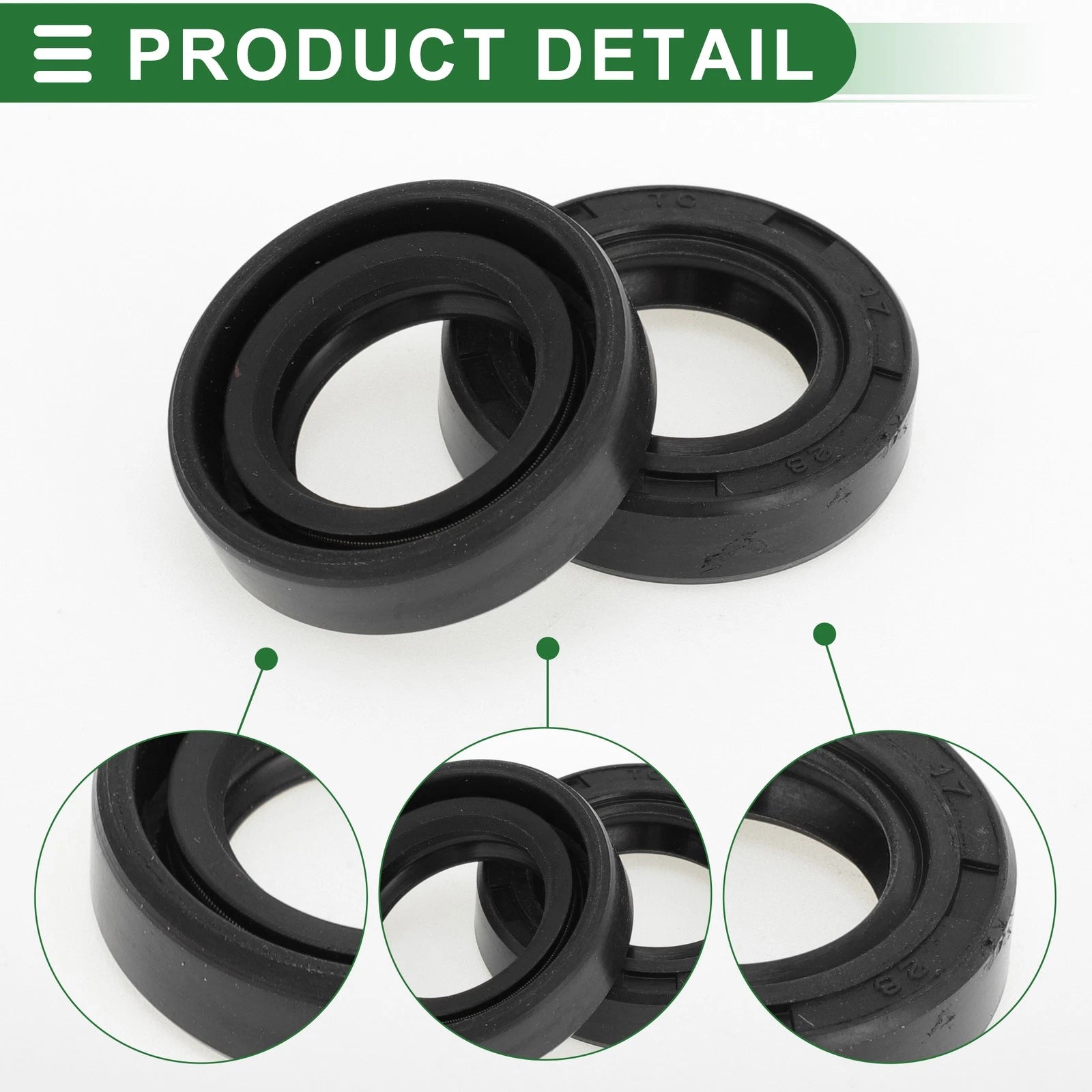 Set of 5 Oil Seal Rotary Shaft Seal NBR Rubber 17x28x7mm