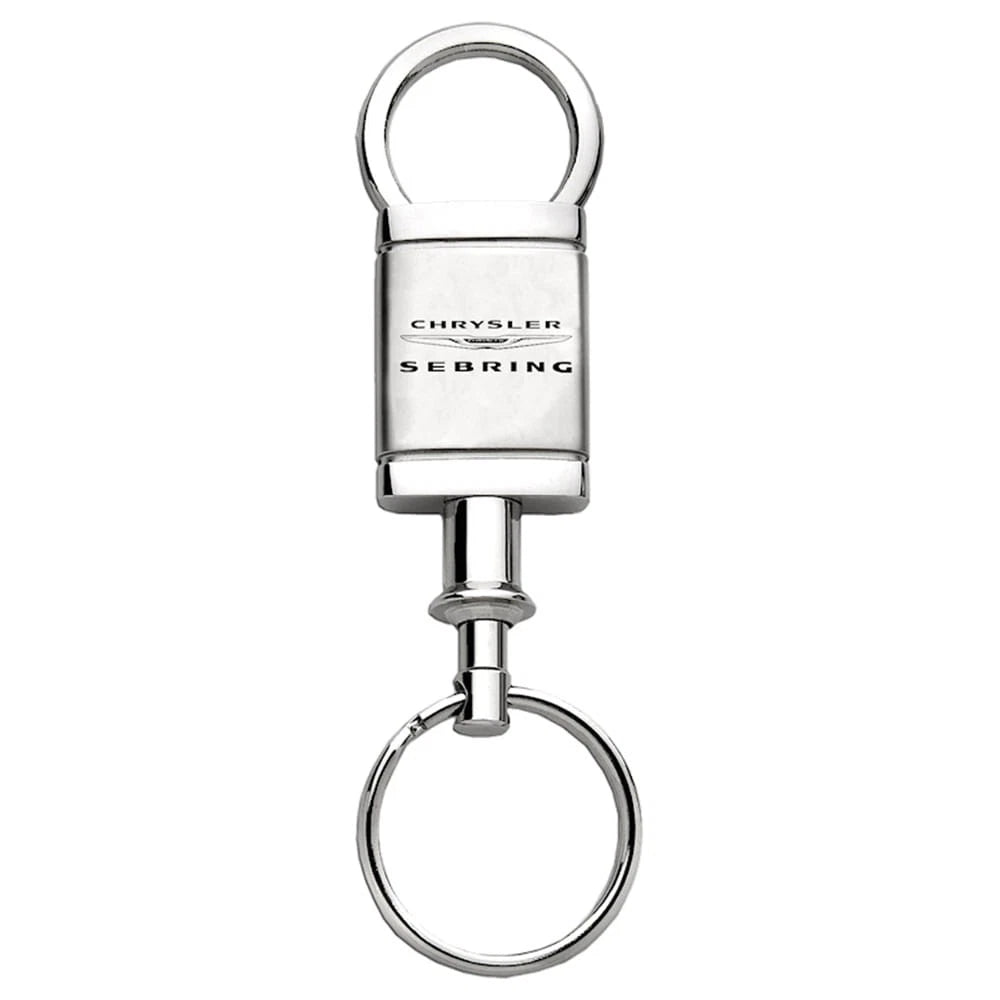 Satin-Chrome Valet Keychain - Officially Licensed for Chrysler Sebring