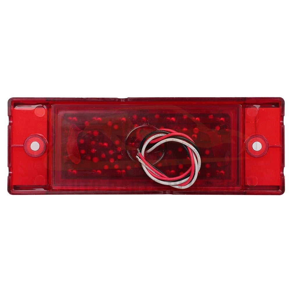 2X Red 6 Inch LED Side Marker Turn Signal Light for Trailer Truck
