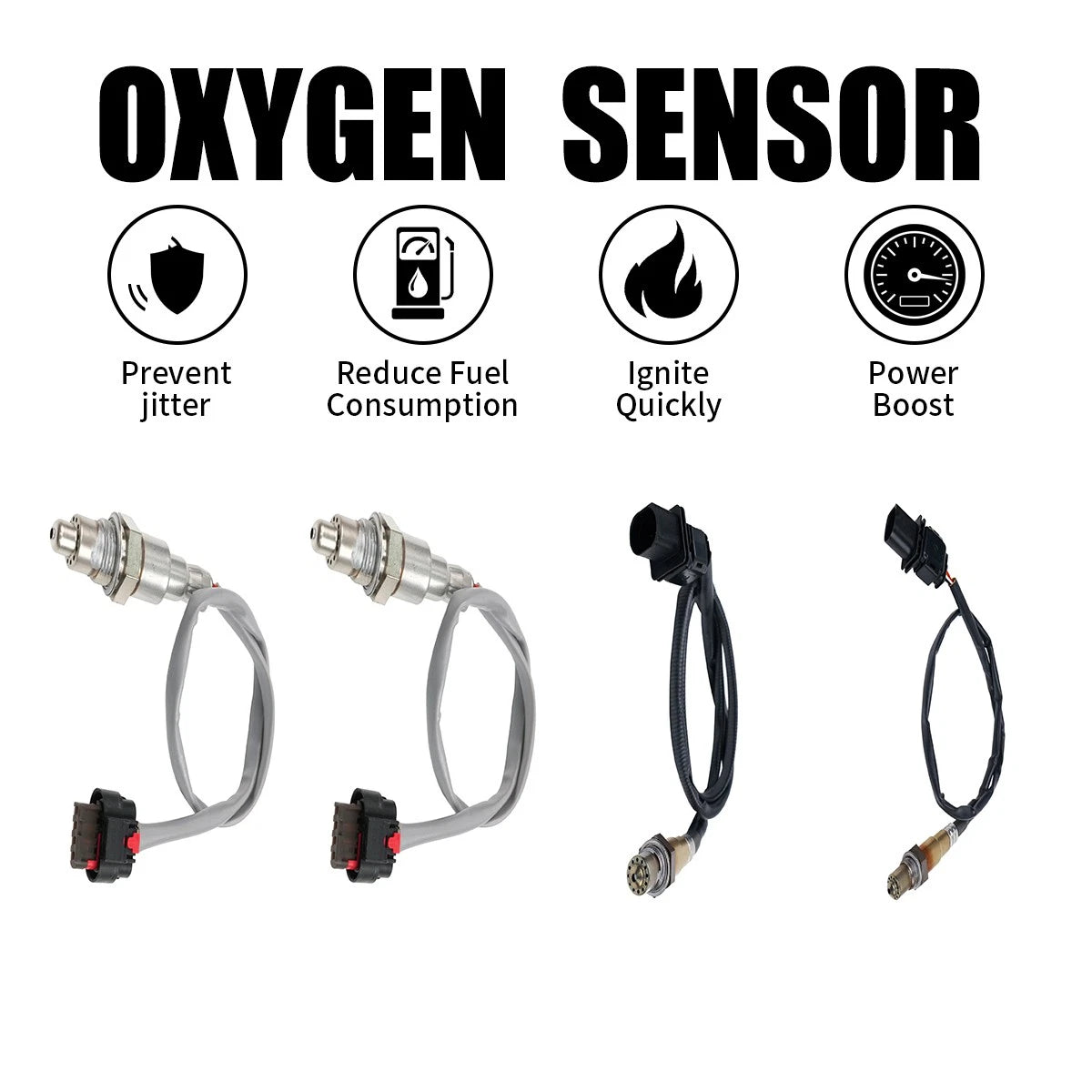 Set of 4 Oxygen O2 Sensors for Ford F-150 (2015–2016) OEM