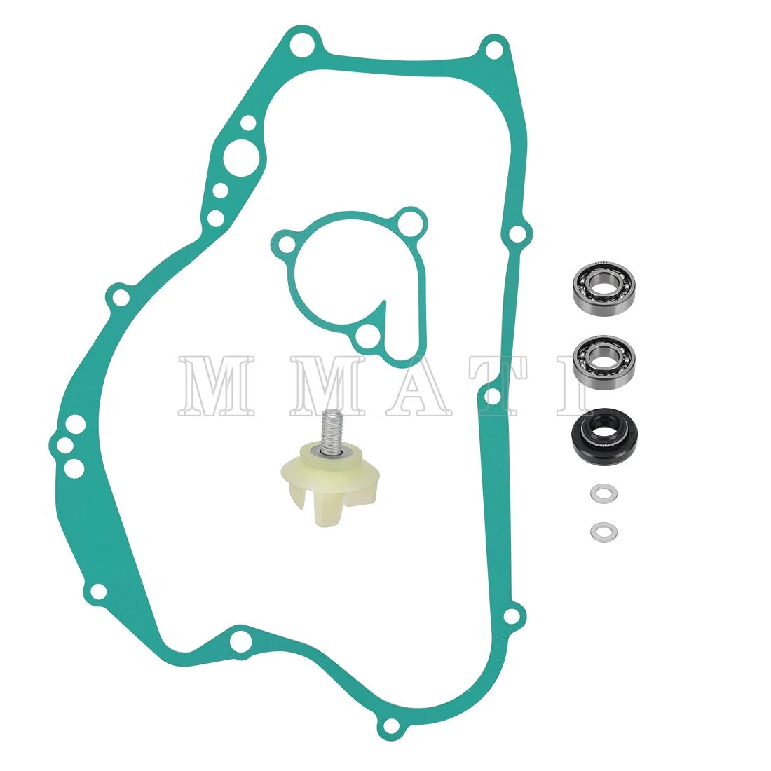 Water Pump Rebuild Kit for Suzuki RM125 (2001–2006) - Impeller, Shaft, Bearing