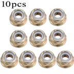 10PCS Reverse Nuts M10x1.25 Left Hand Thread for Various Brush Rods