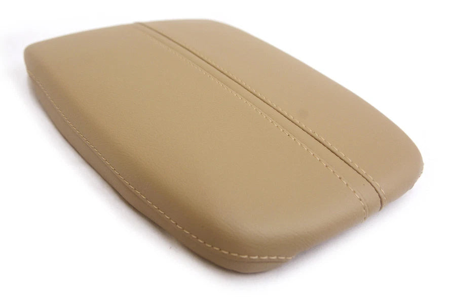 Center Console Lid Armrest Cover for Acura TLX (2015–2020) Beige Synthetic Leather