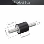 Vibration Isolator Damper for Compact Vehicles (Black/Silver Tone)