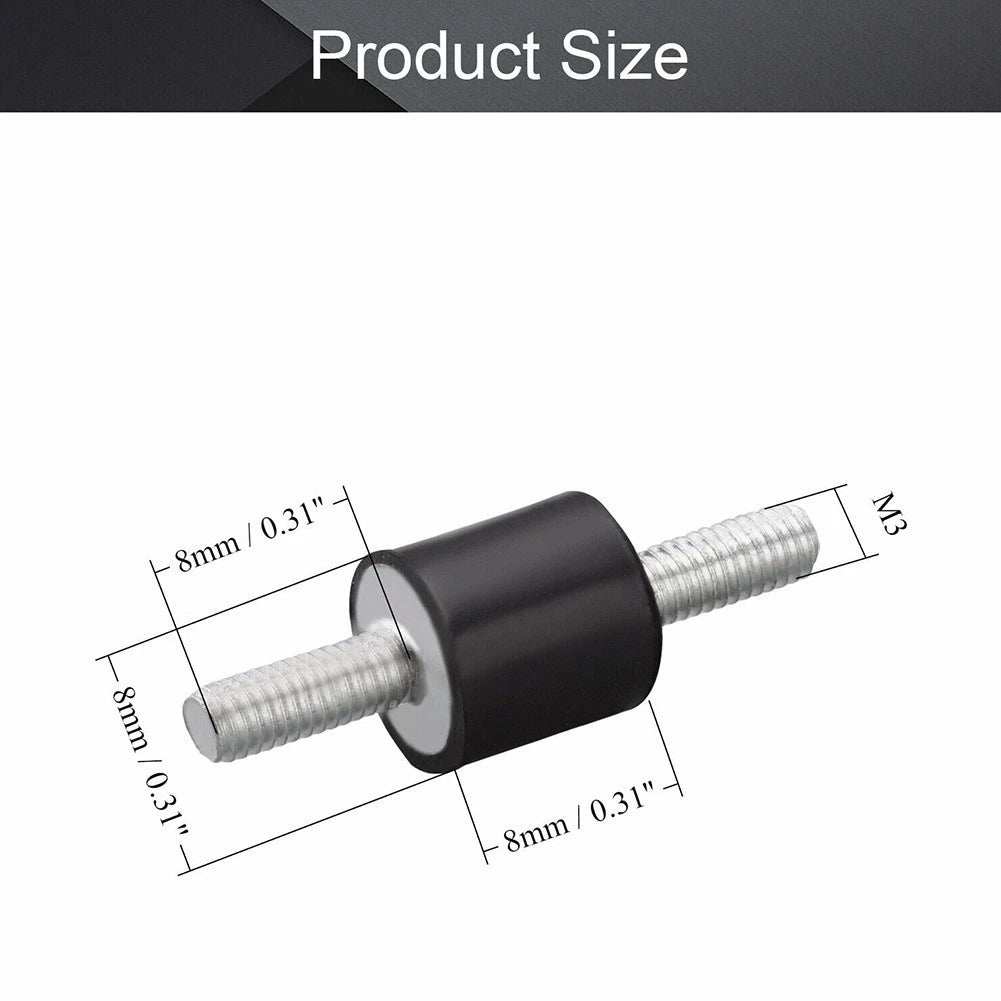 Vibration Isolator Damper for Compact Vehicles (Black/Silver Tone)