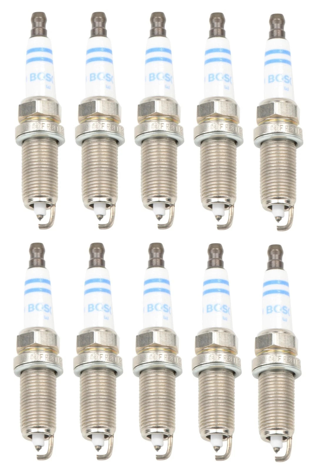 Set of 10 Spark Plugs for Chrysler Aspen, Dodge Dakota, Jeep Commander (2007–2010)