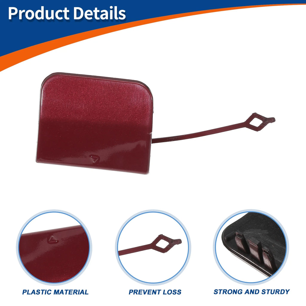 Rear Tow Hook Cover for Mercedes-Benz A W177 (2019–2023) No.A1778850702 Red