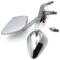 Diamond LED Turn Signal Integrated Mirrors for Harley Touring Dyna (All Years)
