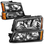 Headlight and Tail Lamp Set for Silverado (2003–2007) - Black, Chrome, LED