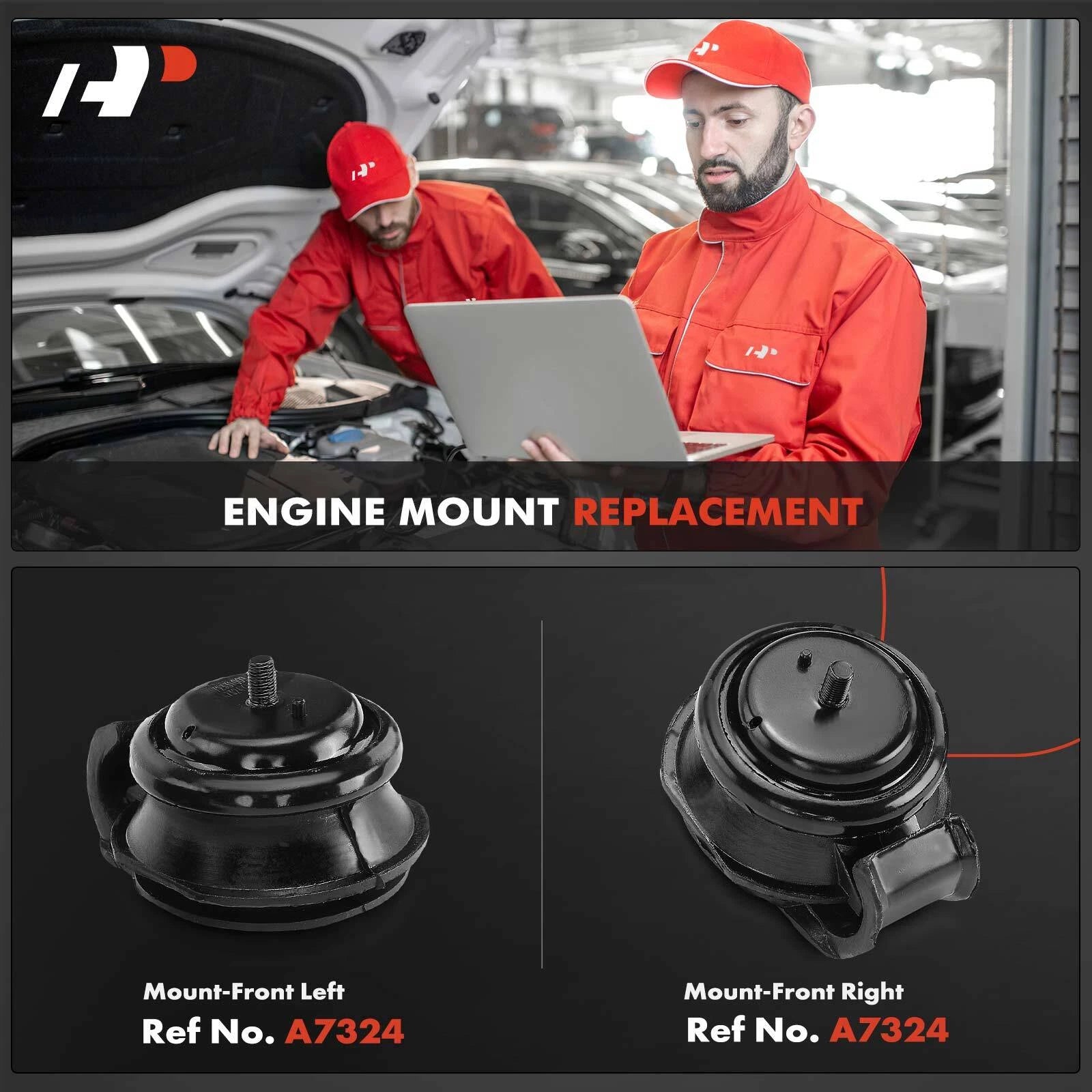 2X Front Engine Motor Mount for Nissan 300ZX (1990-1996)