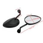 8mm Rearview Mirrors Short Stem for Piaggio Zip 25 50 2T 4T TT DT (1993–2018)