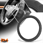 Steering Wheel Cover for Universal Fit (14.5-15" Diameter) Perforated Leather Black
