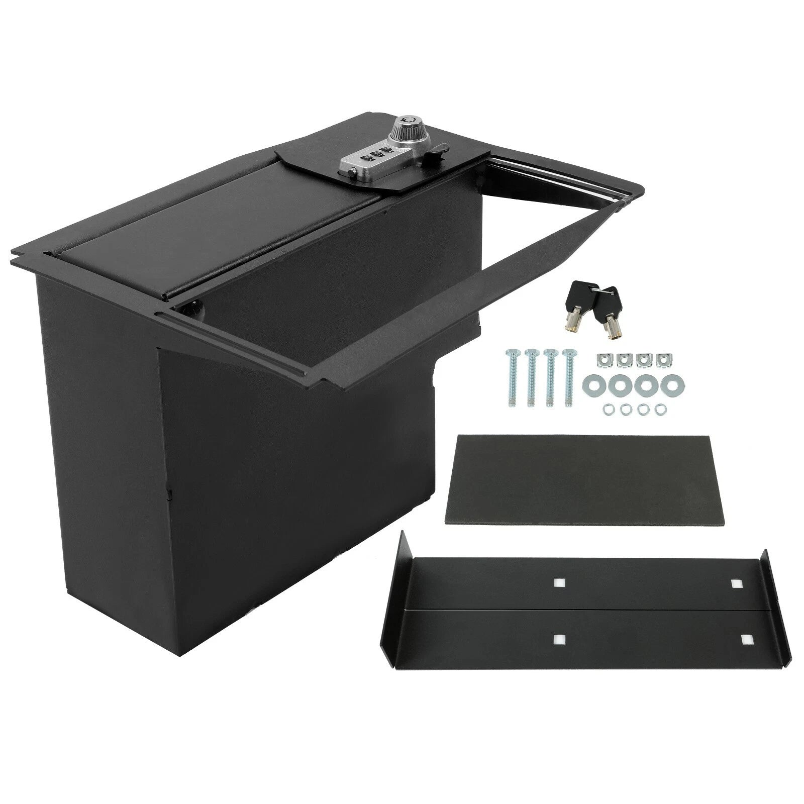 Center Console Lock Safe Storage for Ford F150 (2015–2020) & F250/F350 (2017–2022)