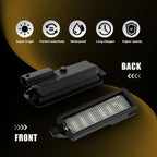 2X LED License Plate Light for Chrysler Voyager (2020–2022) 68276972AA PY