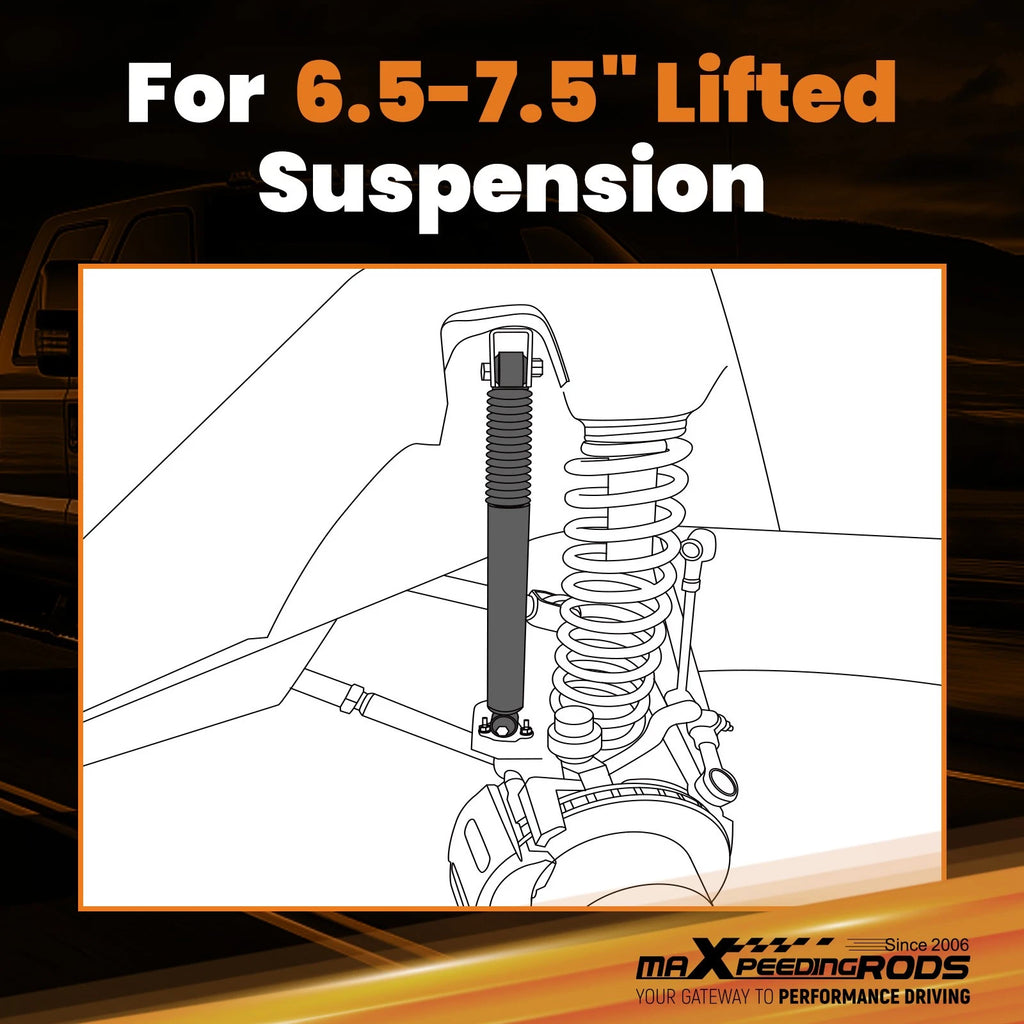 Lift Shock Front for Ford F-250 F-350 Super Duty (1999–2004) 4WD 6.5-7.5"