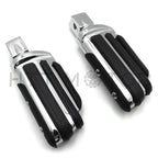 Chrome Rubber Pilot Footpeg Footrest for Kawasaki Vulcan 900 Custom (2006–2023)