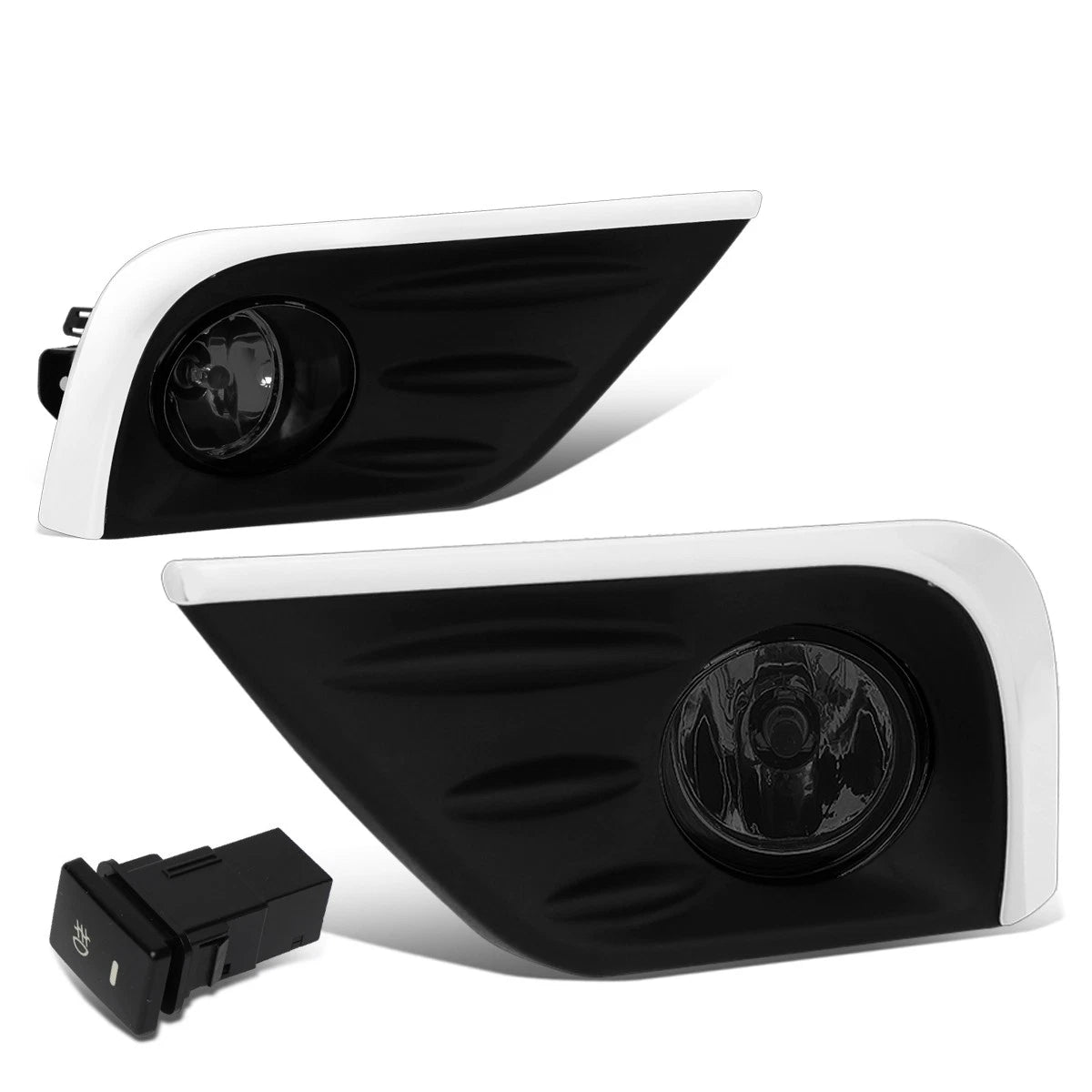 Fog Light Lamps with Chrome Trim Bezel & Switch for Nissan Altima (2016–2018)