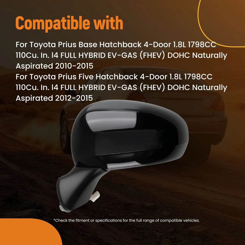 Left Side Mirror for Toyota Prius (2010–2015) Manual Folding 8794047170-PFM