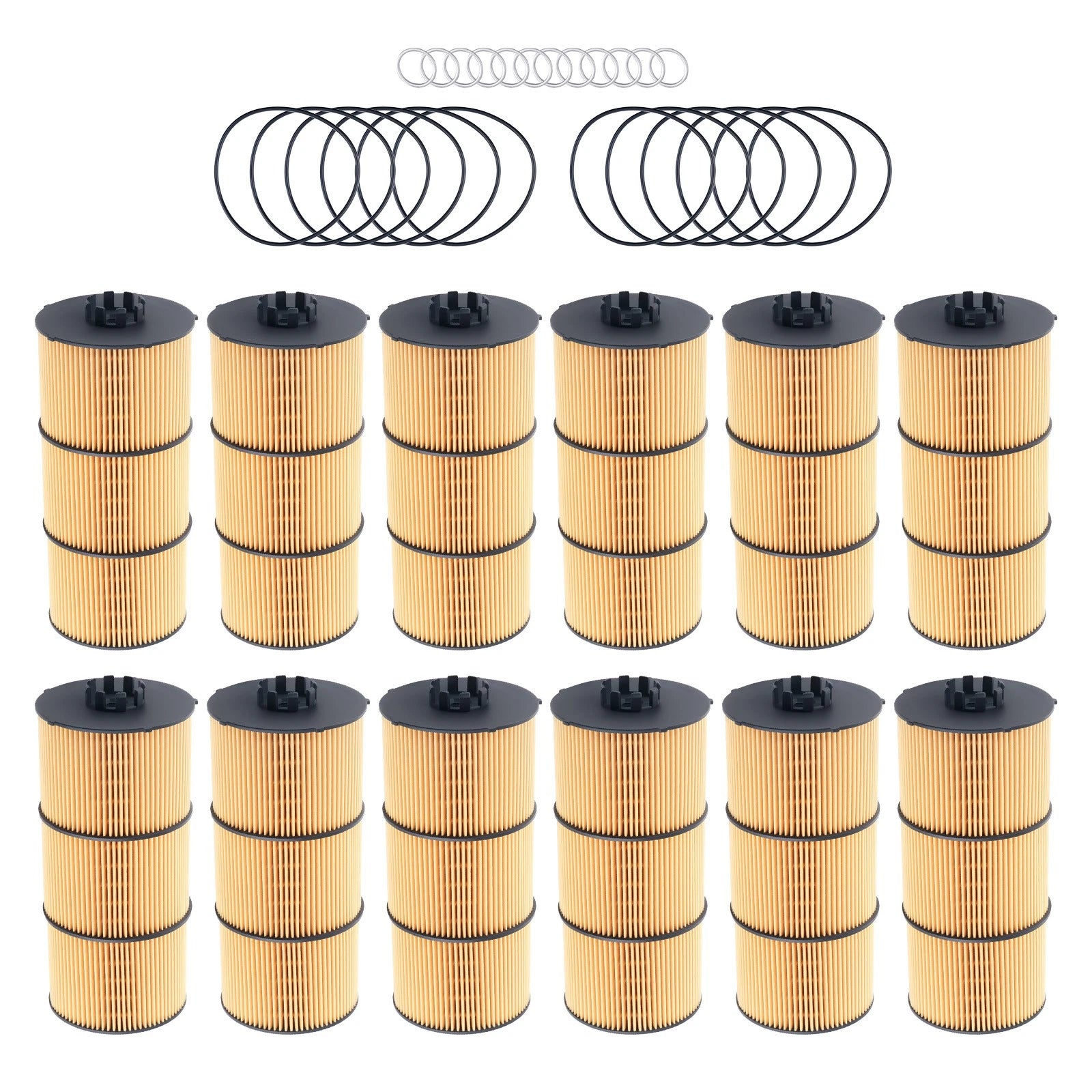 Set of 12 Oil Filters for Freightliner Cascadia (2020–2022) A4711800209